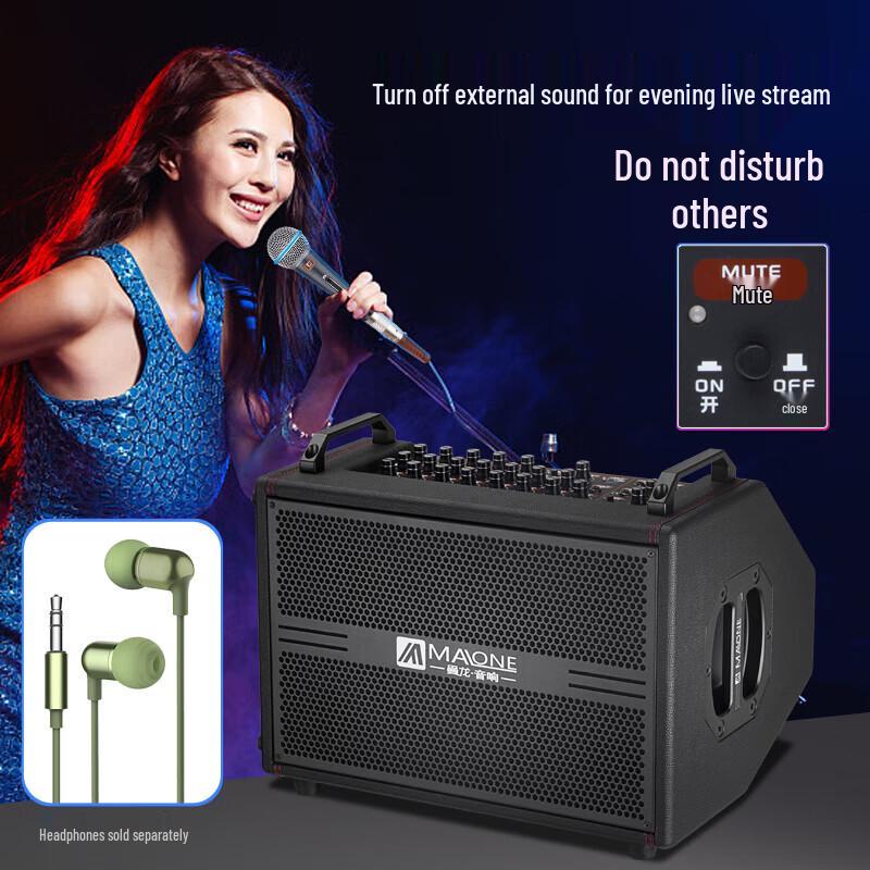 MALONE K-800 Portable Outdoor Live Streaming Instrument Speaker CN plug (adapter included)