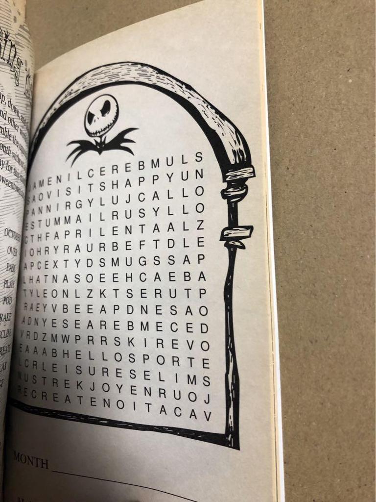 [USED] The Nightmare Before Christmas Activity Book