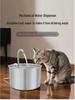 2.2L Stainless Steel Pet Water Fountain with Multi-Stage Filtration & Ultra-Quiet Continuous Flow for Cats