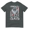 Unisexs Proud Air Force Dad Shirt Military Family Fathers Day TShirt