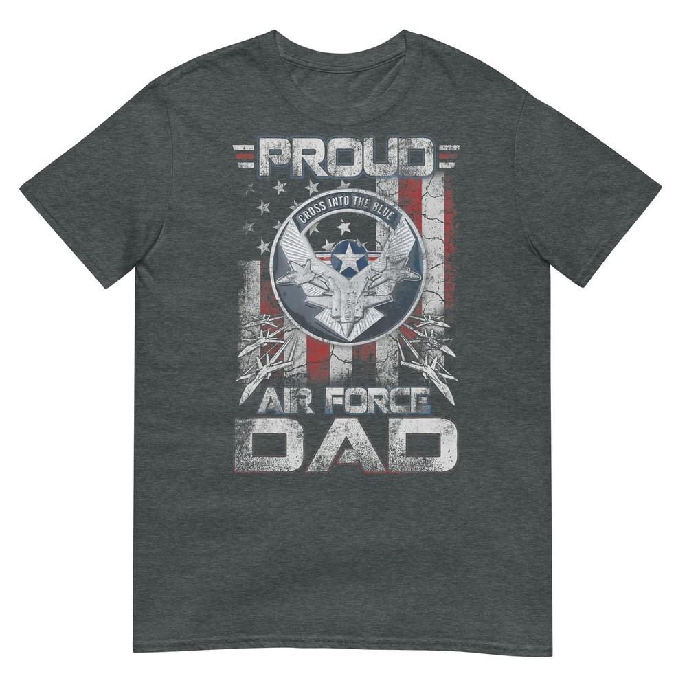 Unisexs Proud Air Force Dad Shirt Military Family Fathers Day TShirt