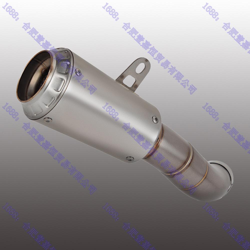 Средняя часть и глушитель мотоцикла Yamaha R3 с декоративными крышками Yamaha R3 Titanium Exhaust