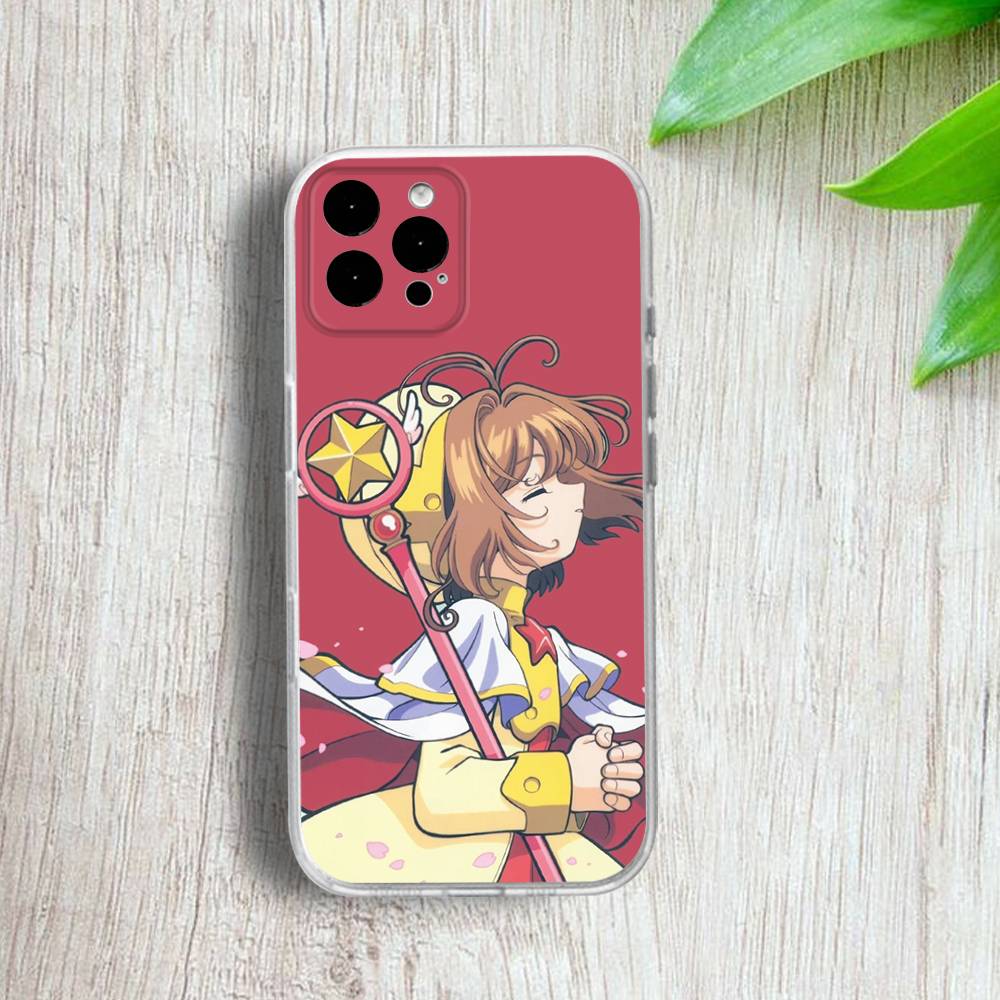 Cardcaptor-ES S-Sakura Phone Case For iPhone 17,16,15,14,13,12,11 Pro,Max,Plus,X,XS,XR,SE4,E Mini Transparent Soft Cover