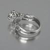 1pc Women's Retro Synthetic Zircon Ring, Exquisite Floral Design Ring, Suitable for Wearing, Holiday Gift Giving