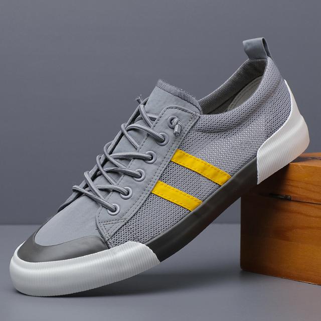 Shoes for Men Casual Shoes Summer Thin Mesh Flat Skateboard Shoes Street Cool Breathable Loafers