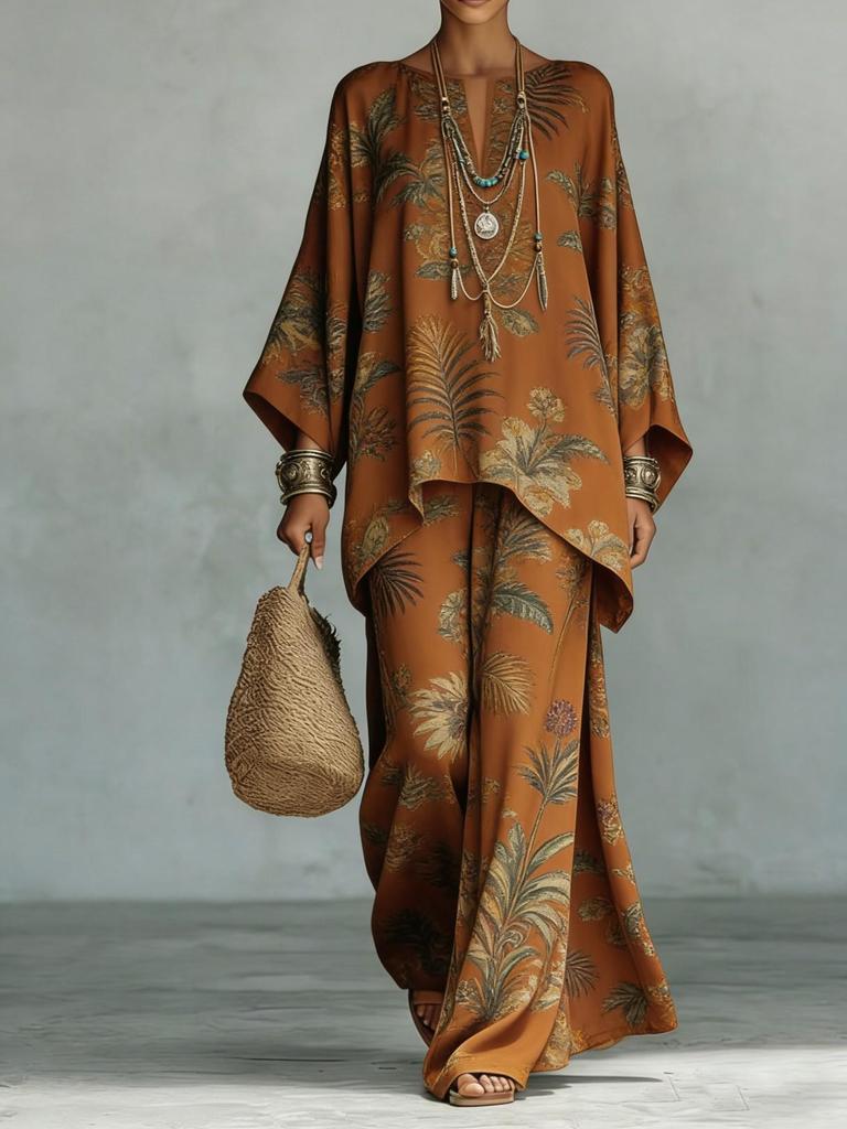 2026 Spring European Trend: Versatile Casual Temperament Round Neck Two-Piece Set