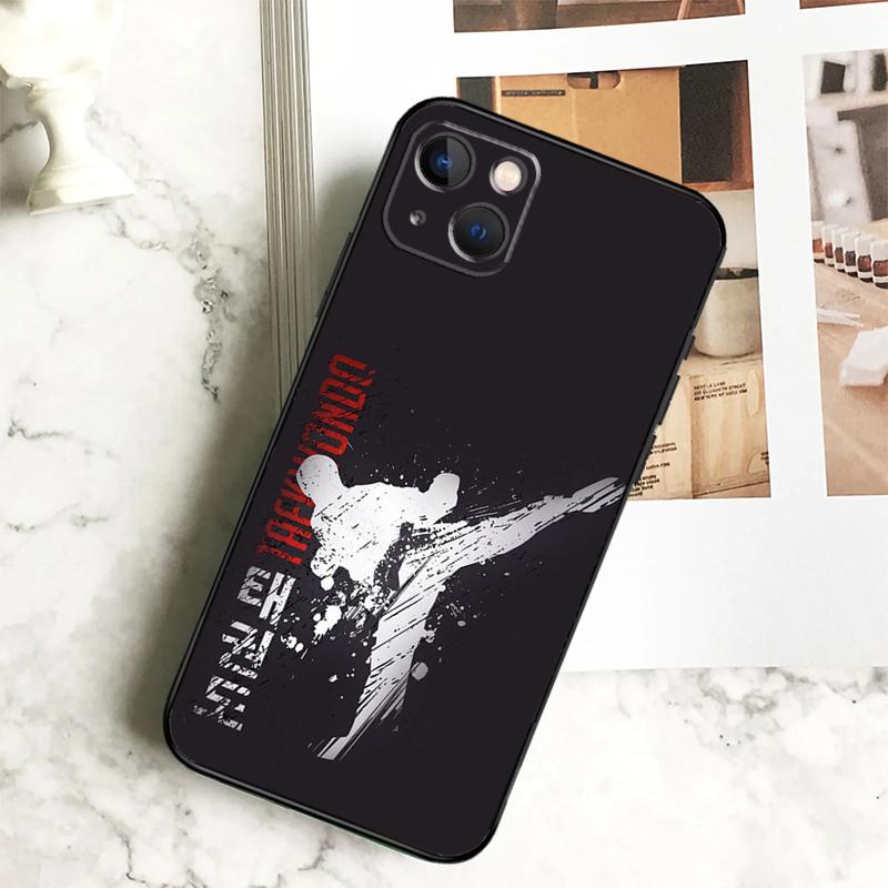 Kungfu Taekwondo Phone Case For iPhone 17 16 14 13 12 11 15 Pro Max Plus 12 13 Mini 16e 17 Air Cover Coque