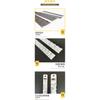 ATPRO Solvent-Resistant Never Rusting Aluminum Paint Mixing Ruler With Scale Bar Automotive Paint Use Spray Painting Tools