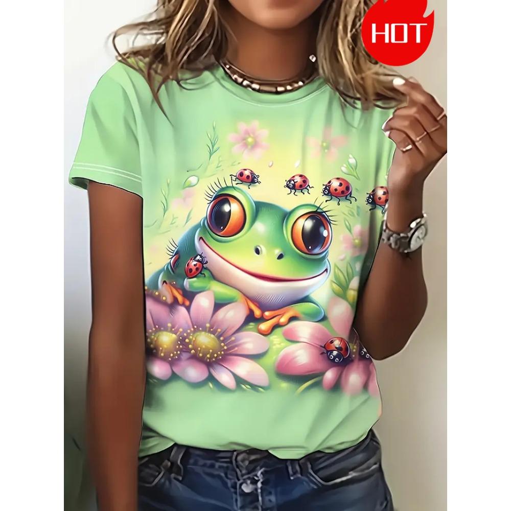 Women's T-shirt Summer casual daily street short sleeved T-shirt