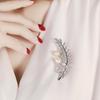 Luxury Japanese Wheat Ear Freshwater Pearl & Zircon Brooch Pin