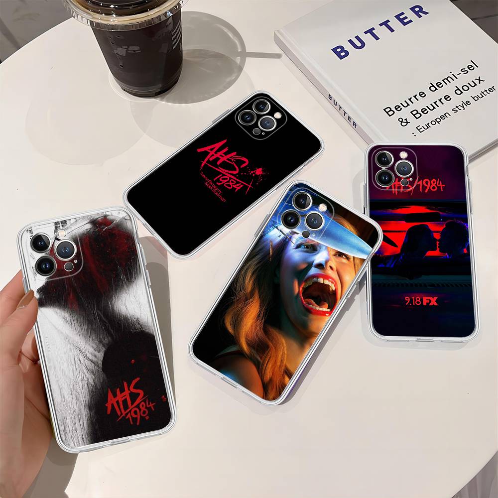 American Horror Story AHS 1984 Phone Case For IPhone 17 16 15 14 13 11 12 Pro Max 16 Plus Transparent