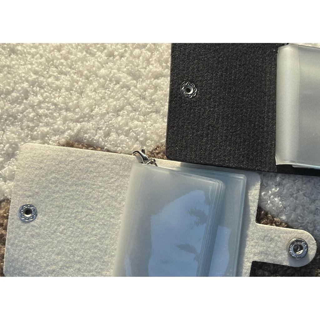 Pack of 2 Small Leather Photo Album with Key Rings Insert Pockets Organizers Perfect for Travel 2Inch Key Fob Photo