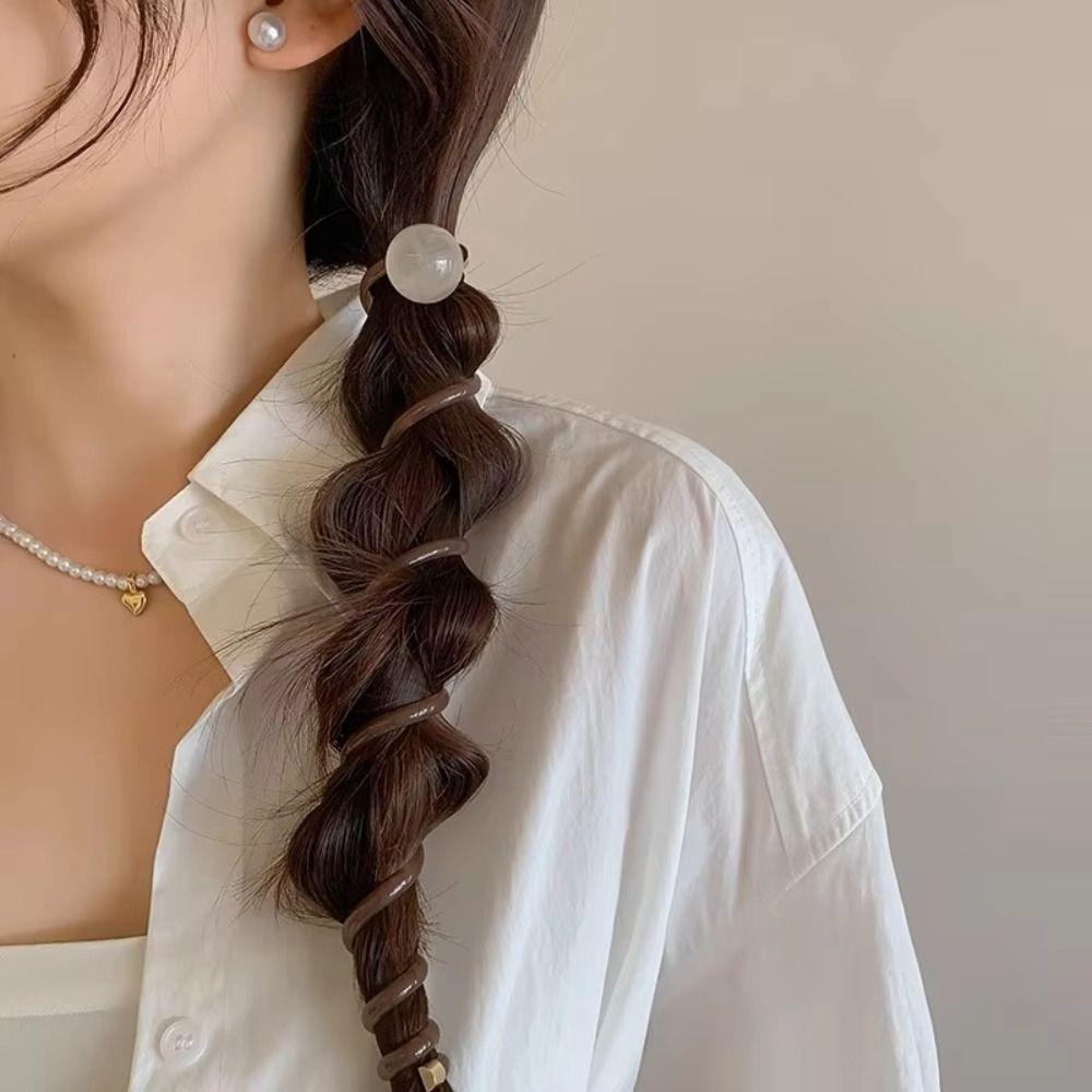 Straight Elastic Headband Simple Hair Rope New Ponytial Holder Hair Tie For Women Girls