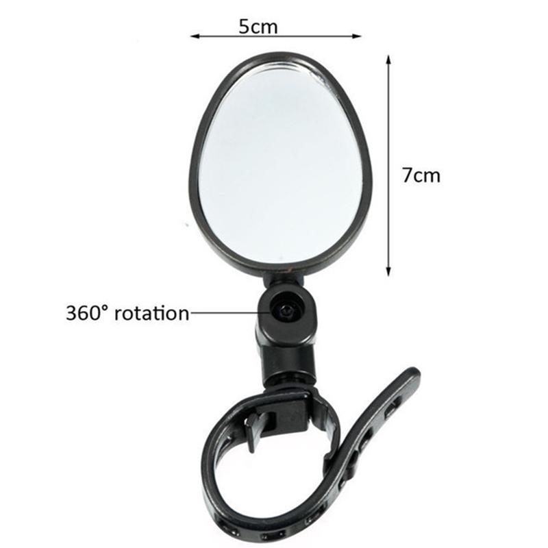 Bicycle Rearview Mirrors 360 Rotation Wide Angle Folding Cycling Rear View Mirrors for Motorcycle MTB Road Bike Accessories