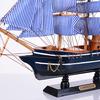 Bateau à Voile en Bois Méditerranée Décoration Bateau Nautique Sculpté à la Main Modèle Cadeau Cadeau Modèle de Bateau à Voile