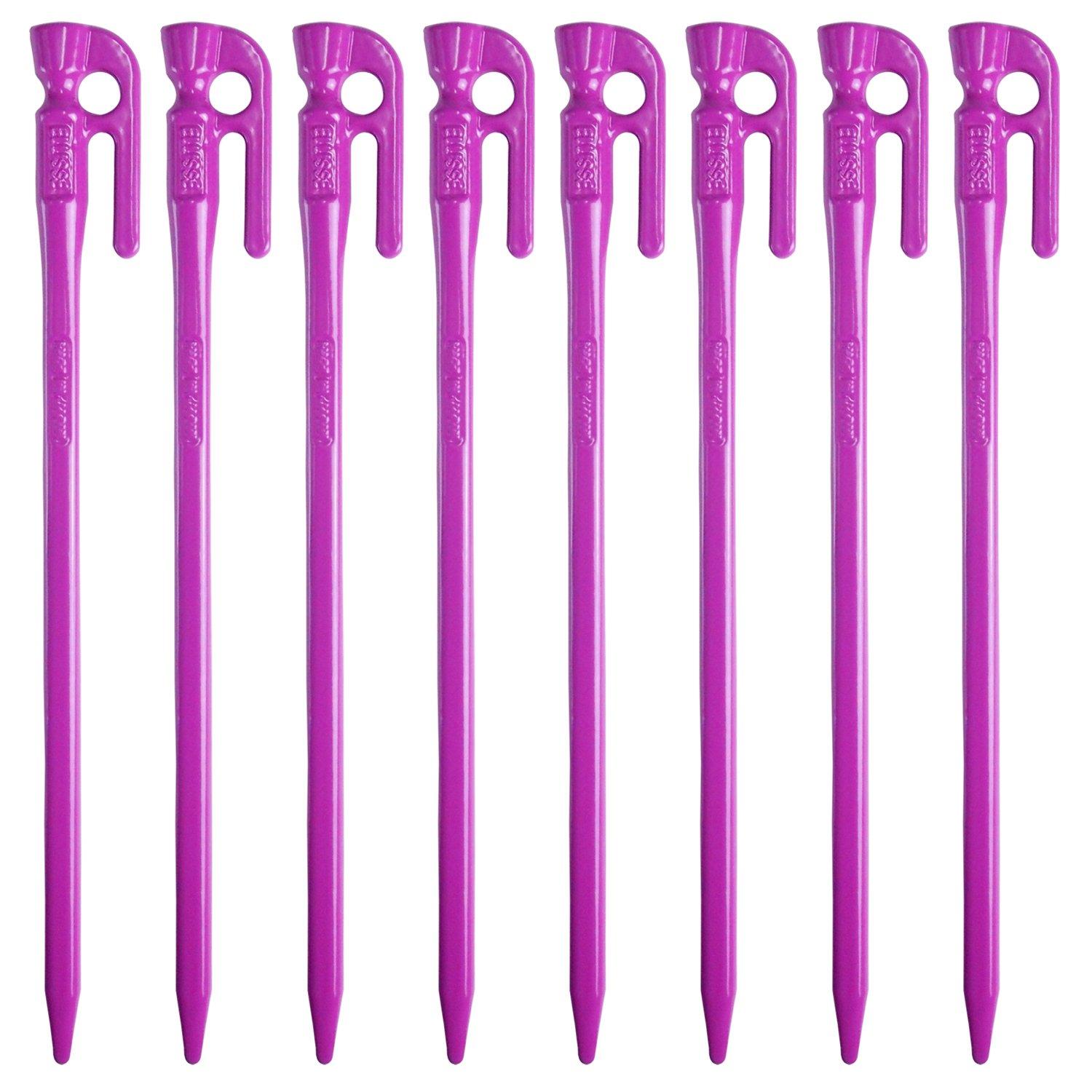 

ELLISSE (Limited Edition) Forged Pegs, ELLISSE Stakes, 28cm, Purple Powder Coated, Set of 8, MK-280PU, MADE IN JAPAN