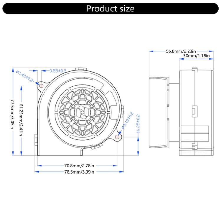 Brushless Fan Blower Replacement Air Blower Electric Blower Fan For Outdoor Holiday Yard Inflatables Decorations