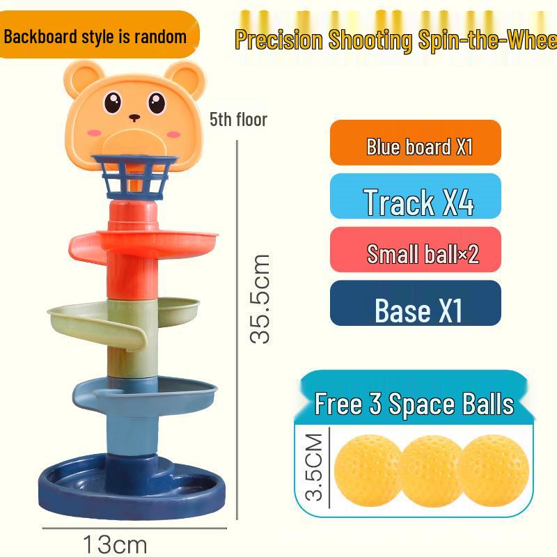 Stacking Ball Slide Tower: Educational Toy for Kids Aged 1-3 Years