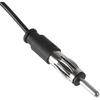 Car Stereo AM FM Dipole Antenna Hidden Adhesive Mount AM FM Radio Antenna DIN Plug Connector for Vehicle Car Truck SUV Radio Stereo Head Unit