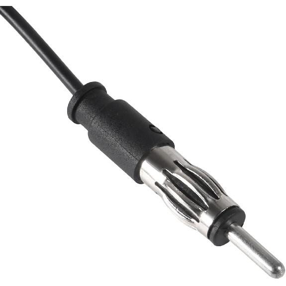 Car Stereo AM FM Dipole Antenna Hidden Adhesive Mount AM FM Radio Antenna DIN Plug Connector for Vehicle Car Truck SUV Radio Stereo Head Unit