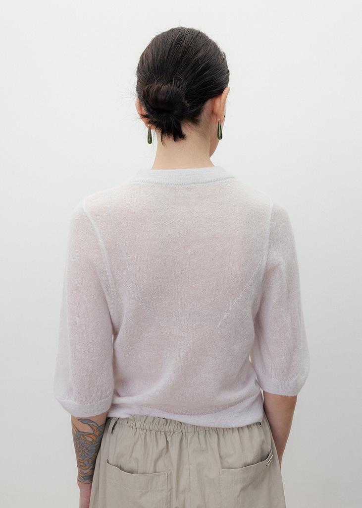 UMARMUNG Italian Mohair Sheer Pullover_Lilac