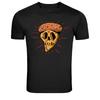 Pizza Skull Funny Food Horror Graphic T-Shirt