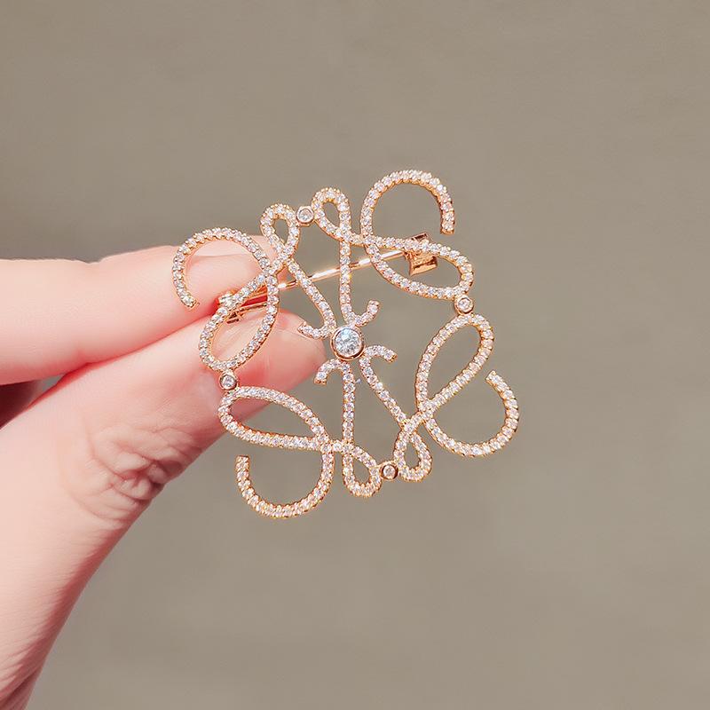 

Геометрическая ажурная брошь-корсаж Luojia - роскошный аксессуар для костюма класса люкс на осень/зиму розового золота