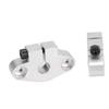 2 Pcs Horizontal Optical Axle Support 0.3inch Wear Resistance Straight Linear Rail Bracket