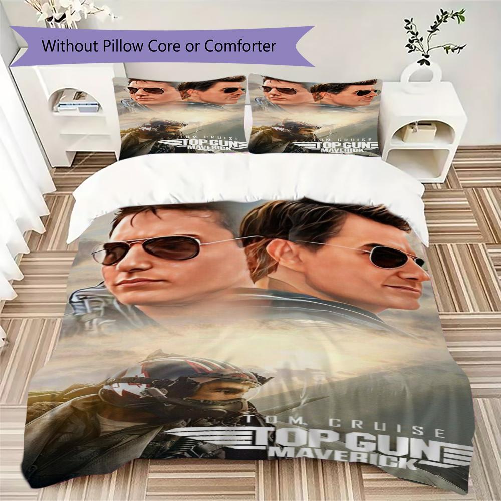 Top Gun Maverick Bedding Without Core 1 Duvet Cover 2 Pillowcase Without Core Duvet Cover And Pillowcase Soft And Comfortable Bedding Set