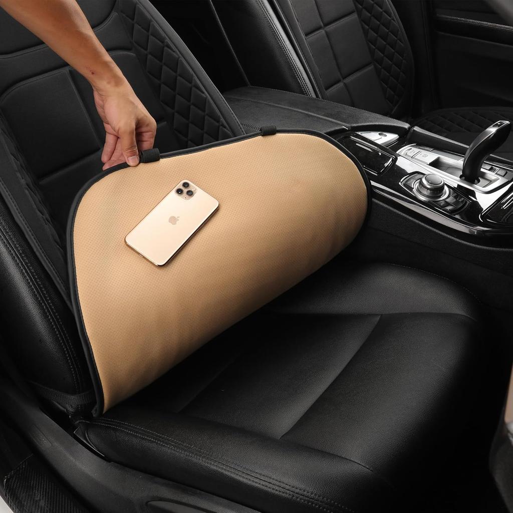 Car Seat Cushion Comfortable Seat Cover For Cars Trucks SUV Van, Full Back And Seat Cushion For Driver Or Passenger Black 1 Pack