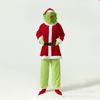 Christmas Costume Clothes Santa Claus Grinch Green Hair Grinch Performance Costume