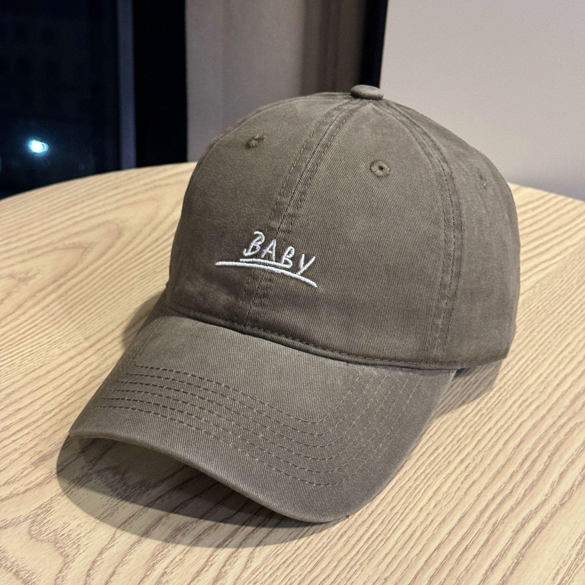 

Новая осенняя корейская кепка-утка для мужчин, нишевый трендовый бренд, универсальная на четыре сезона, ретро бейсболка с лицом и маленькими буквами Adjustable