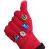 Faux Diamond Knitted Gloves Women Cotton Thickened Winter Gloves Windproof Riding Outdoor Mittens Fashion Accessories