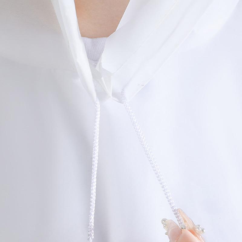1PC Disposable Raincoat Portable with Caps for Adult Thickened Clear Travel Supplies Waterproof Outdoor Rainwear
