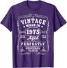 Vintage 50 Birthday Decorations Unisex 50 Year 1975 50th Birthday T-Shirt