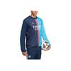 Adidas Arsenal Aeroready 22/23 Color Block Langarm Fußballtrikot Herren Tops Marineblau Himmelblau HT4452