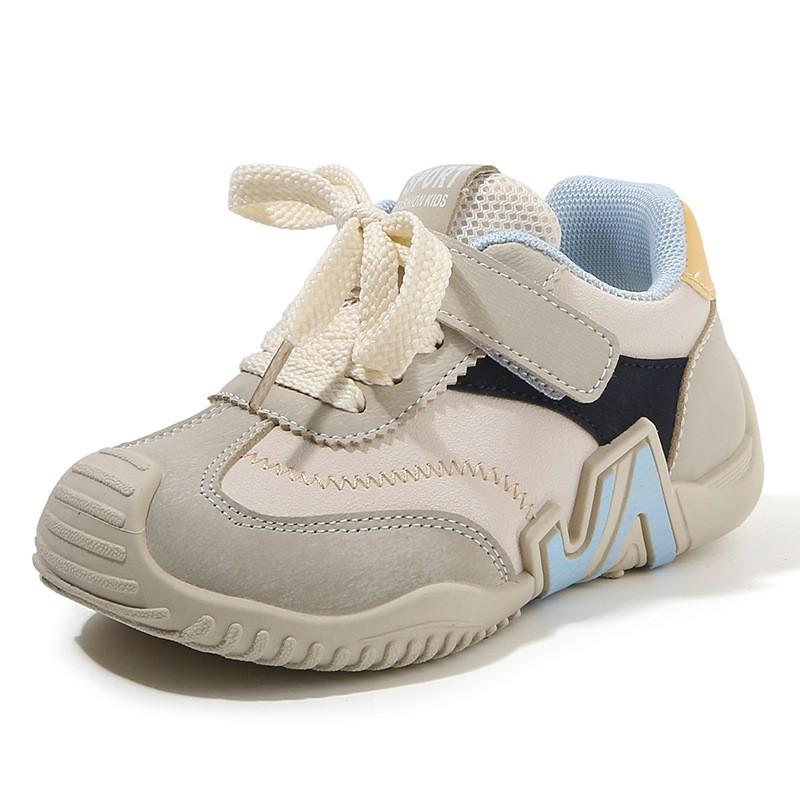 Kids Casual Sneakers Fall 2026 Boys Girls Soft Sole Lightweight Breathable PU Upper PVC Outsole Magic Tape