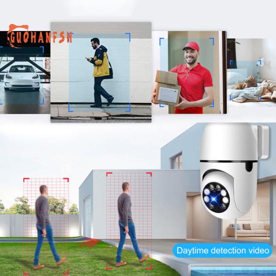 1 Set A11 Security Camera - 1080P, 360 Degree Rotation, Infrared Night Vision, Real-time Monitoring, Wireless WiFi, Motion Detection