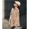 Hong Kong Style Japanese-Style Retro Plaid Hooded Shirt Men's Long-Sleeved Casual Jacket Spring and Autumn Students' Work Clothes Shirt Coat