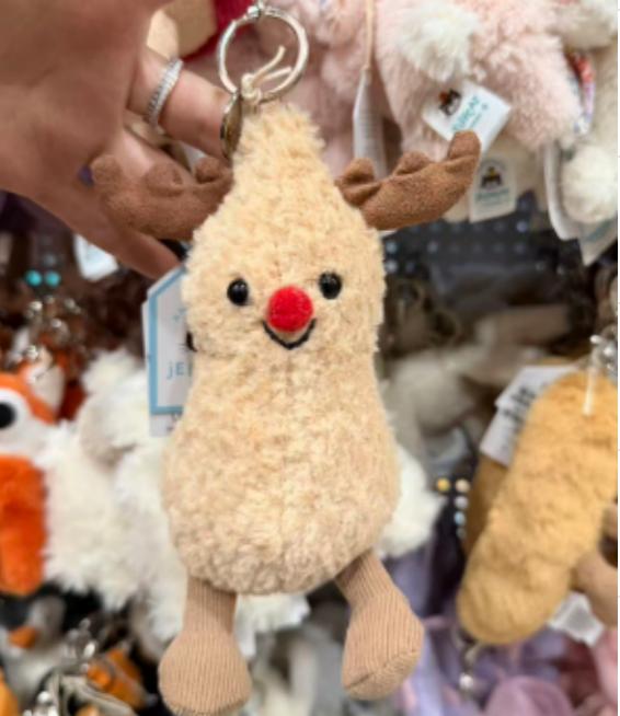 15cm Kawaii Jellycat Inspired Peanut Plush Toys Soft Fluffy Stuffed Reindeer Cute Dolls Special Gift for Kids Adorable Home Deco