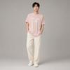 Fila Milano Series American Fashion Knit Short Sleeve T-Shirt Men Tops Nude-Pink F11M515102FPK