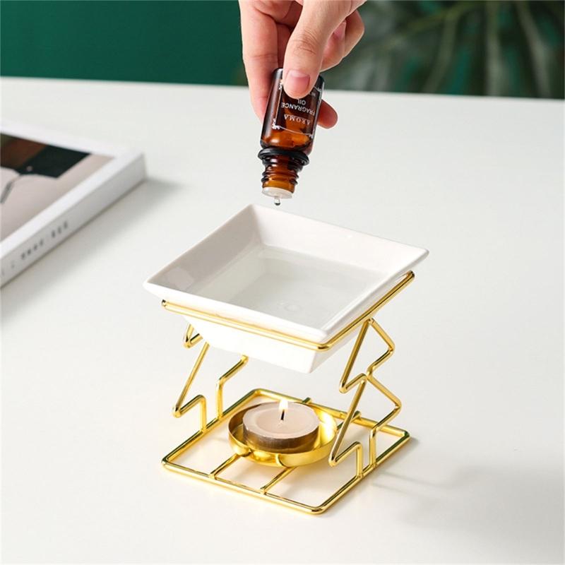 Podgrzewacze do wosku Kominki do olejków eterycznych,Kominki do olejków Podgrzewacz do wosku na tealight Uchwyt do aromaterapii Dyfuzor zapachowy do świec