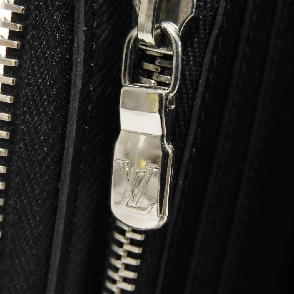 Used 12564 Zippy Wallet Vertical N63095 7940 New Zip Around RFID Current Model Damier Graphite Noir Men's from Japan