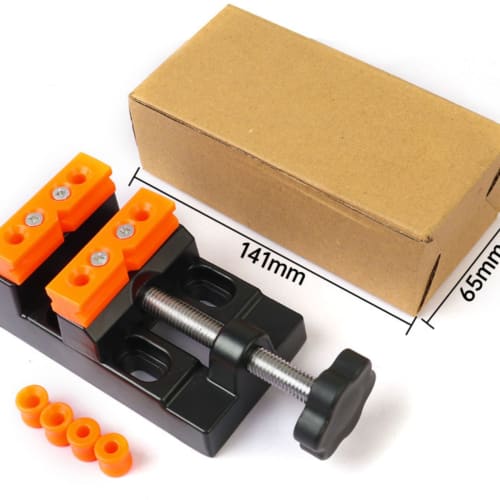 bath&bath Compact Tabletop Vise for DIY (For Fine Work!) Plastic Models, Figures, Crafts, and Jewelry Making, Securely Holds Pieces, Maximum Opening W