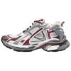 Balenciaga Runner Casual Shoes Men's White Gray Red 772774W3RMU9069