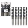 toolant Cobalt Drill Bit Set for Metal and Steel (Pro), Titanium Aluminum Nitride Coated (TiAlN) with Point Tip, for Hardened Metal, Stainless Steel,