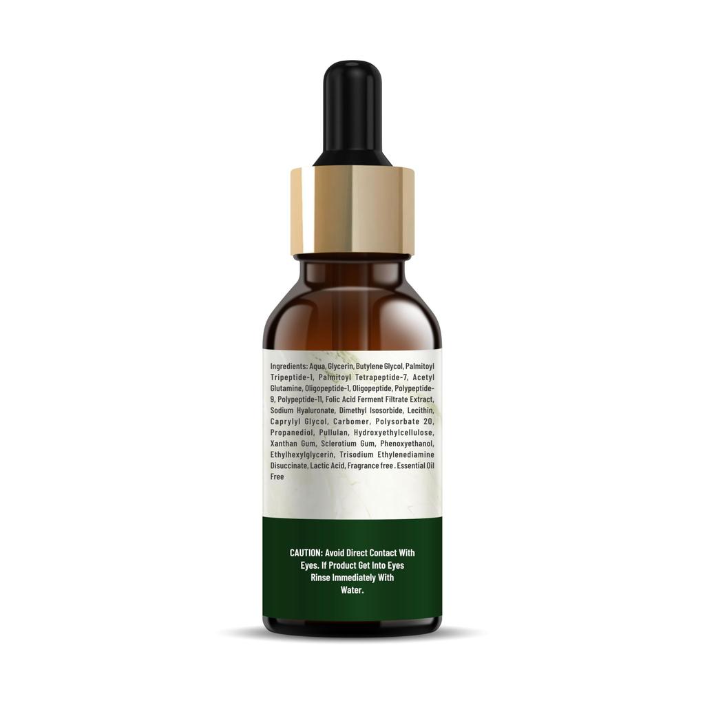 ZVIZORO Multi Peptide Night Face Serum for Ageless Younger Skin, 30 ml | Collagen Boosting, Hydrating & Overnight Repair Serum for Women & Men