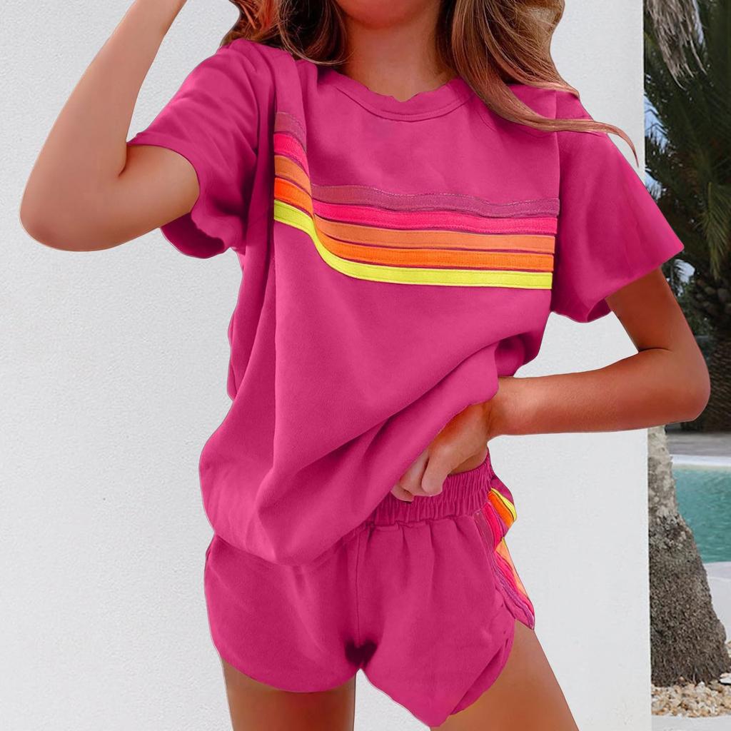 Fashionable Women's Minimalist With Contrasting Colors, Fashionable Casual Suit For Women