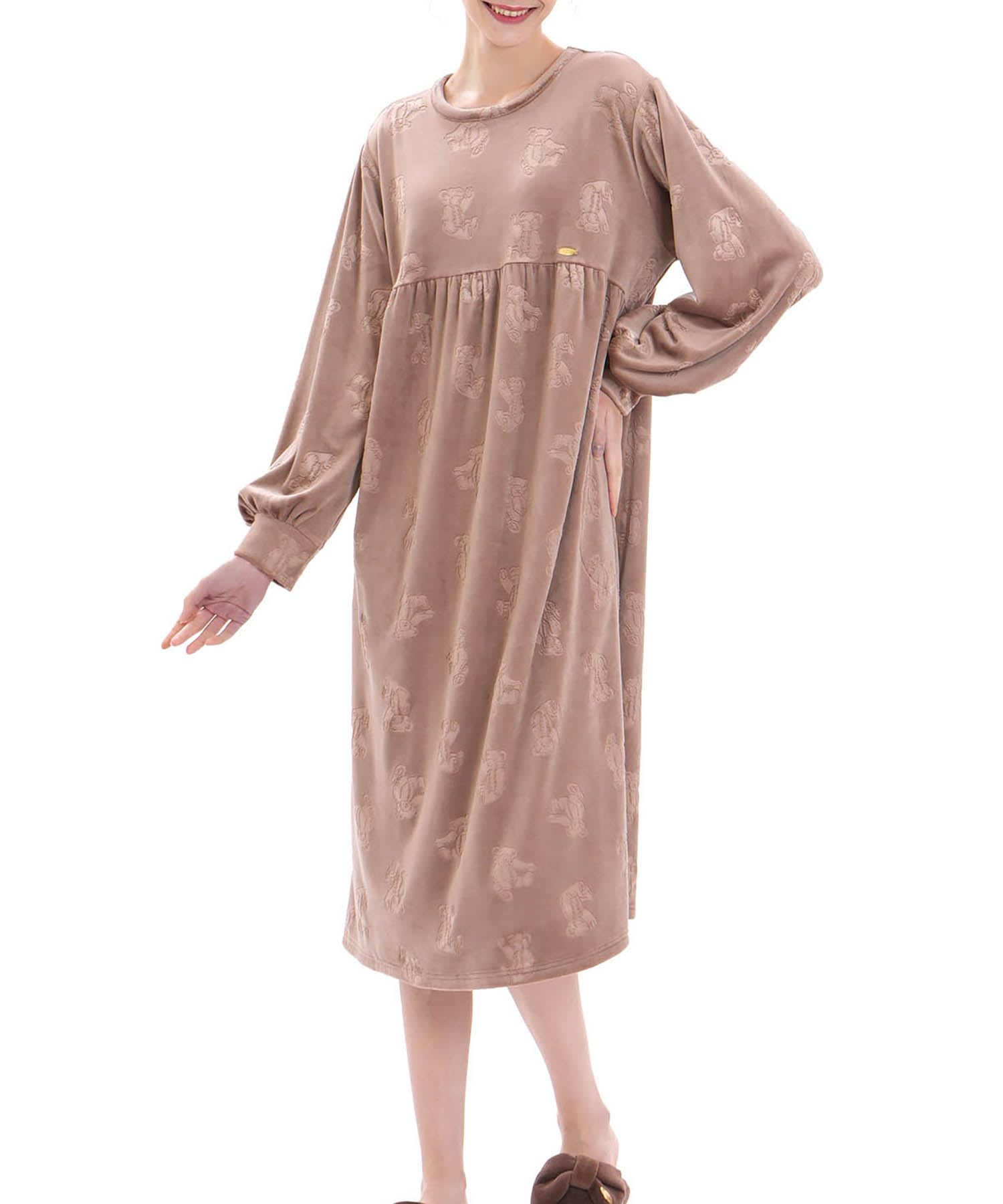 

Snow Smoothie Embossed Teddy Bear Dress