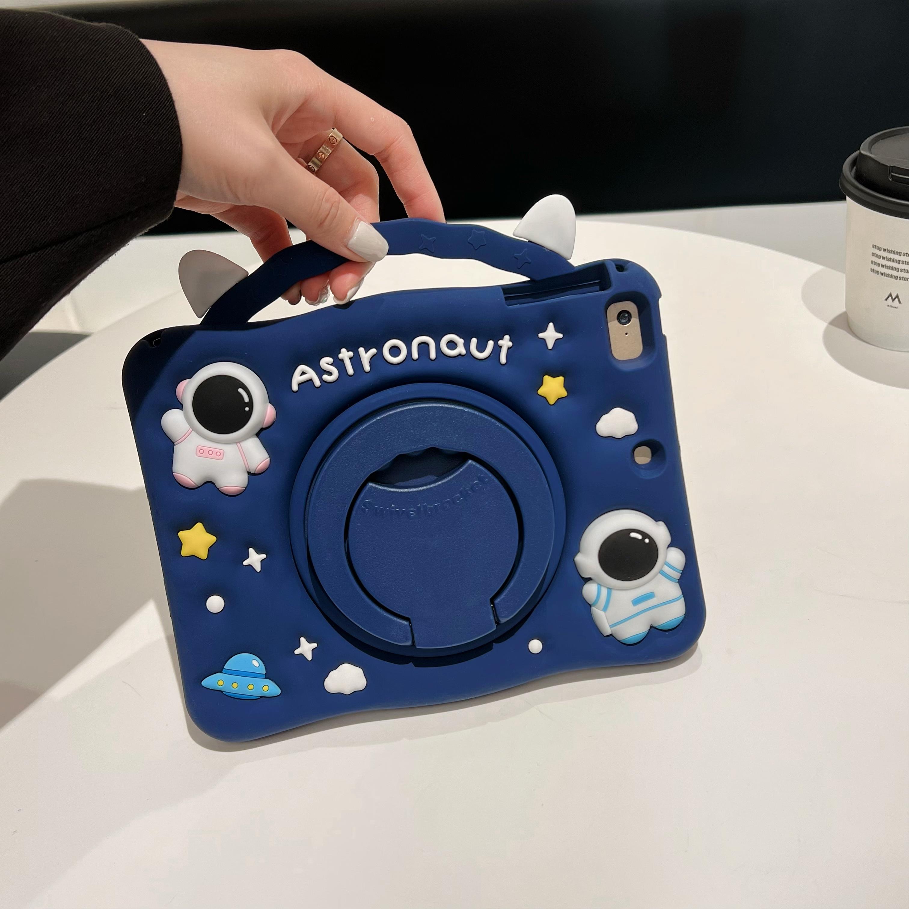 

3D Astronaut 360 Stand Flat Case For iPad Redmi pad SE 8.7 in pad 10.6 in SE 11 in 5 6 11in 5pro 6Pro SE 8.7 pad 2 11 inch Redmi SE 11 iPad mini pro Redmi pad 10.6in